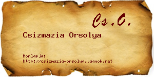 Csizmazia Orsolya névjegykártya